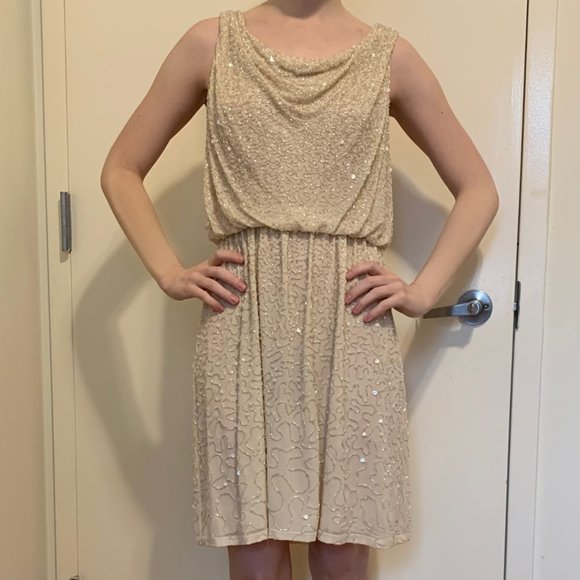 Alice + Olivia - Beaded Mini Dress - Picture 2 of 6